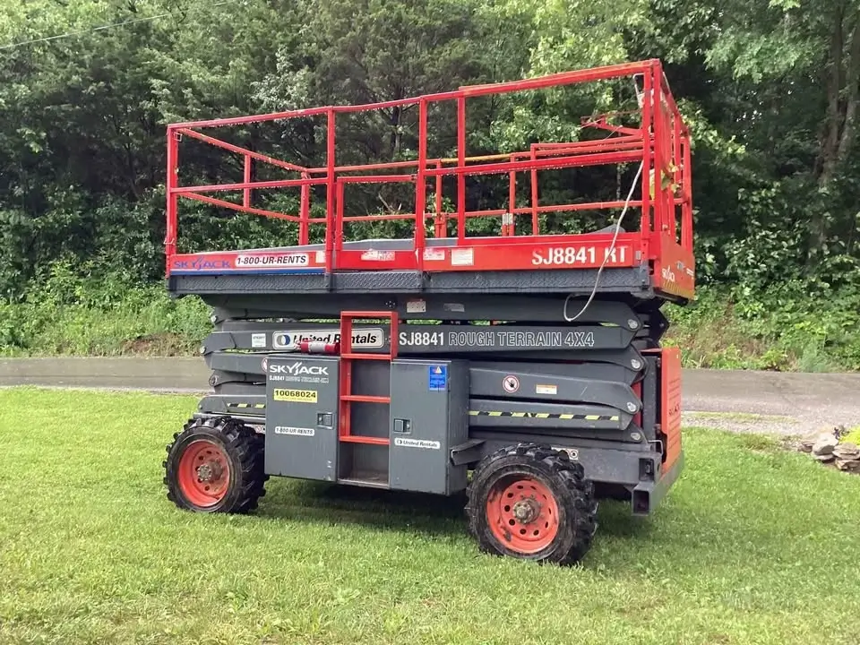 red Scissor Lift